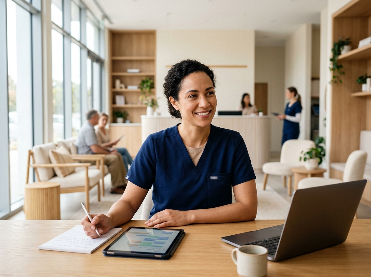 Clinical and practice leadership collaborating with Saffron Operating Intelligence