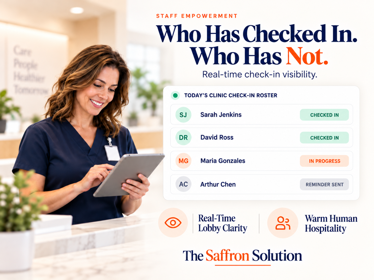 Front Desk Reception Team - The Saffron Solution